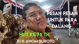 SELAMAT ULTAH KE 76 TH KI H ANOM SUROTO