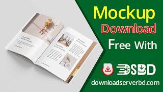 Tabbed Brochure Mockup Free Download