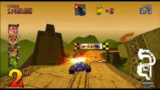 Online CTR - Papu's Pyramid (Turbo), Crash Cove, Sewer Speedway 4K 60 fps