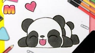 COMO DIBUJAR UN PANDA KAWAII PASO A PASO - Dibujos kawaii fáciles