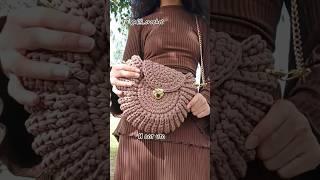 Сумка Орео/Ракушка из трикотажной пряжи (МК в ТГ) #crochet #bag #сумка #вязание #ручная_работа