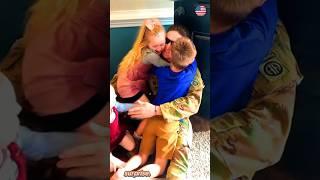 They're finally reunited #respect #reunion #dogood #military #humanity #army #behappy #surprise