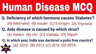 Biology Gk: Human Disease MCQ Questions - Part1 - competitive exams || Let's Know Everything