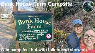 Bank House Farm Campsite in the Peak District National Park, part of our 2025 Winter Tour