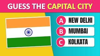 Guess The Capital City Of The Country (Easy, Medium, Hard) | Capital City Quiz