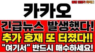 카카오 주가전망 긴급 뉴스 발생했다! 전문가 분석