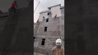 Anti seepage mortar decoration process for house exterior wall #seepage #wall #decoration #shorts