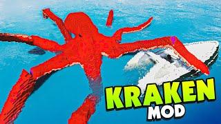 GIANT KRAKEN Mod Destroys SHIPS and BUILDINGS! - Teardown Mods