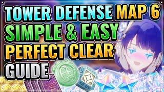 INAZUMA TOWER DEFENSE MAP 6 EASY GUIDE (SEMI-AFK BUILD!) Genshin Impact Slumber Spirit's Bridge