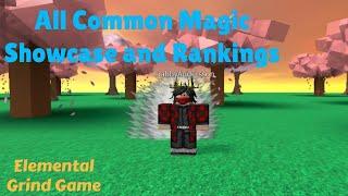 Showcasing and Ranking All Common Magic (Elemental Grind Game)