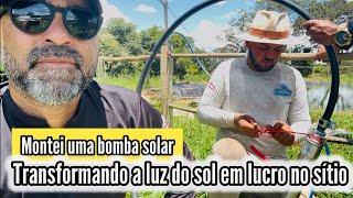 REVOLUÇÃO SUSTENTÁVEL: COMO MONTAR UMA BOMBA SOLAR PARA OXIGENAR ÁGUA DO TANQUE DE PEIXES