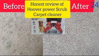 How to clean carpet | Hoover Power Scrub Carpet Cleaner honest review with live cleaning