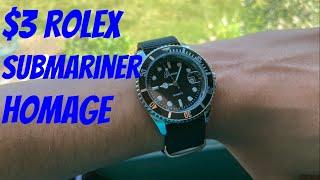 3 Dollar Rolex Homage? - Ali Express Watch Review