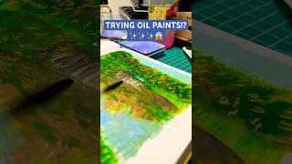 Let’s try oil paints! ️#oilpainting #painting #artsupplies #fyp #viralvideo #shorts #trending #art