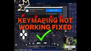 Warzone mobile bluestacks keymaping not working problem fix .Warzone mobile keymap fix guide.