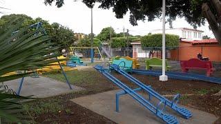 Renovation work is progressing on the park in the 14 de Septiembre neighborhood in Managua.