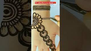 मेहंदी लगाने का सबसे आसान तरीका |Simple Mehndi Design #shortvideo #shorts