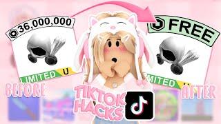 TESTING Roblox TikTok HACKS that ACTUALLY WORK [FREE LIMITEDS!?]