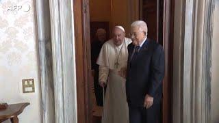 Papa Francesco riceve il presidente palestinese Abu Mazen