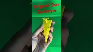 Origami Star Destroyer #origami #origamicraft #creativity