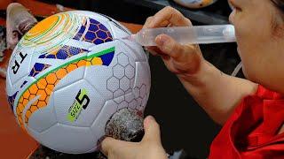 How it's made: Inside the Mass Production of Football/Soccer Balls.