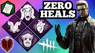 The "ZERO HEALS" Build | Albert Wesker "The Mastermind" Killer Gameplay Dead By Daylight RE DLC