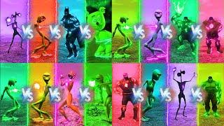 ALL COLOR DANCE CHALLENGE DAME TU COSITA VS HULK VS PATILA VS ALL - Alien Green dance challenge