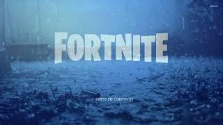 1 Hour Of RELAXING  Fortnite Theme Song And Rainstorm Ambience