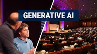 OpenAI CEO Sam Altman discusses the future of generative AI