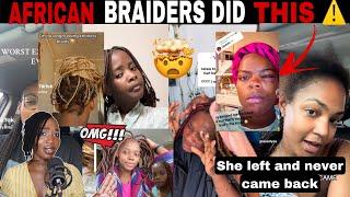 MERCY!  AFRICAN BRAIDING SHOP HORROR STORIES! THE WORST BRAIDING EXPERIENCE EVER | TIK TOK COMP