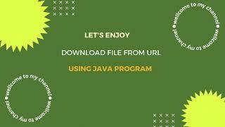 Download File From URL Using Java Program