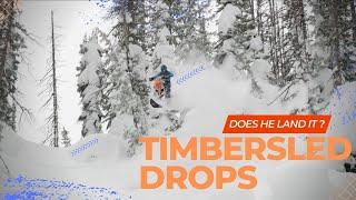 Epic Deep Snow On A Timbersled Riot 3 Pro and KTM 300