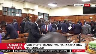 K24 TV LIVE| Gachagua In Court