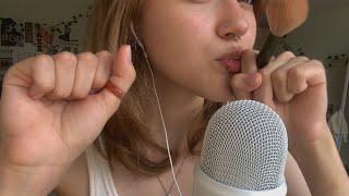 ASMR ~ fast mouth sounds ~ hand movements ~ tapping  tingles ^^