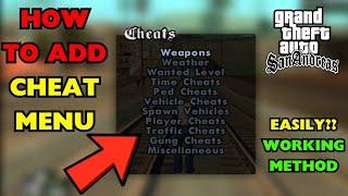 CHEAT MENU | How To Add Cheat Menu in GTA San Andreas | GTA San Andreas Cheat Menu | GTA MODERS