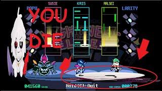 Underverse OP Theme in Deltarune Rhythm Game (Burning Souls)