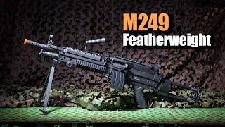 Cybergun M249 Featherweight AEG Airsoft LMG Overview. A SAW for the rest of us.