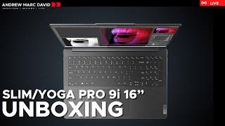 Lenovo Slim/Yoga Pro 9i 16" (2023) - Live Unboxing