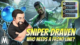 Sniper Draven - Who needs a front line? | TFT Neon Nights | Teamfight Tactics