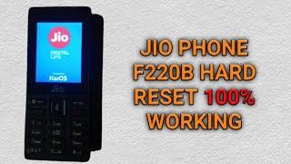 JIO PHONE LYF F220B HARD RESET AND PHONE LOCK REMOVE