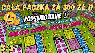 ZDRAPKI LOTTOPACZKA MEGA LINII - PODSUMOWANIE ! #zdrapki #lottery #wygrana #scratchcards #lotto