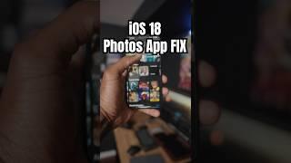 How to Fix iOS 18 Photos App