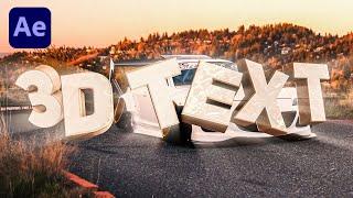 How to create 3D text in After Effects - Element 3D