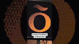 How to create this cool effect in Illustrator #tutorial #illustrator #graphicdesign #howtodesign #ai