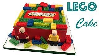 How to Make a LEGO Cake with Custom Logo & Lego Men | Ultimate Cake Art