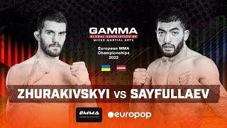 Finals MMA -70.3kg  Anatolii Zhurakivskyi v Makmud Sayfullaev GAMMA European Championships 2022