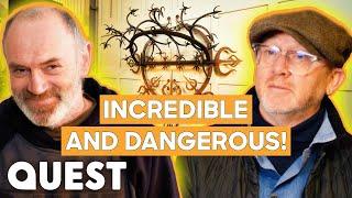 Drew Asks Expert Blacksmith To Restore A Spiky Iron Gate Wing | Salvage Hunters: The Restorers