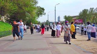 Walking Tour Tashkent. Chorsu Streets 2022 4K