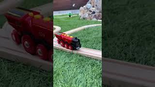 Choo chooooo #train #choochoo #brio #brothers #kids #toddlers #traintracks #playtime