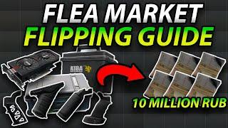 HOW TO MAKE EASY MONEY FLIPPING ON THE FLEA MARKET IN TARKOV | Make Millions Reselling Trader Items!